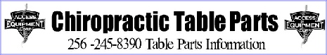 Chiropractic Table Parts